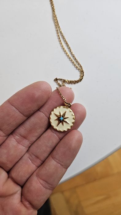 Сребърно (позлатен) колие