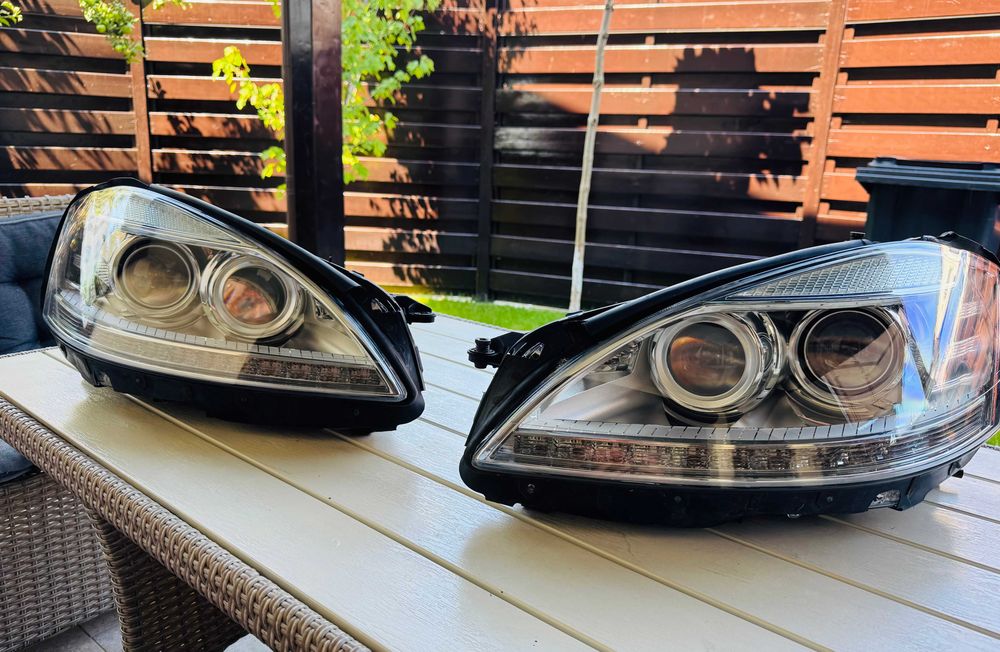 Faruri Mercedes W221 S OEM Facelift Nightvision bi-xenon PRET pe set