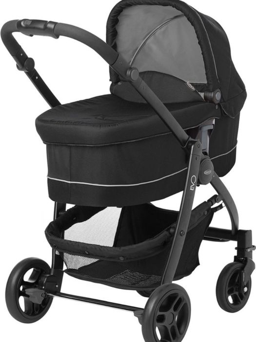 Бебешка количка GRACO Evo II, 3-в-1, Черно/Сиво