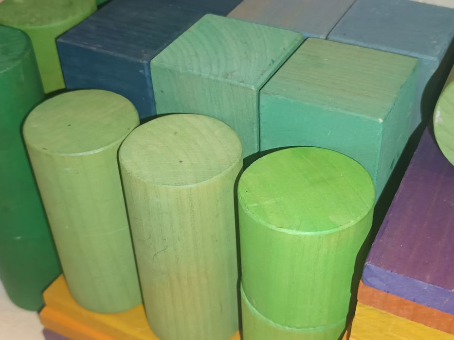 Vand cuburi de lemn Grimm's pentru copii