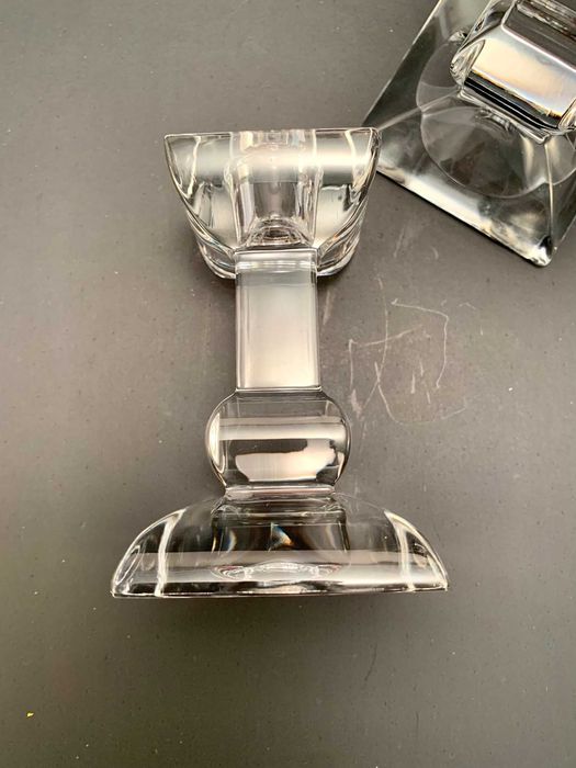 2 suporti lumnare pt masa gradina terasa cristlal greu Villeroy & Boch