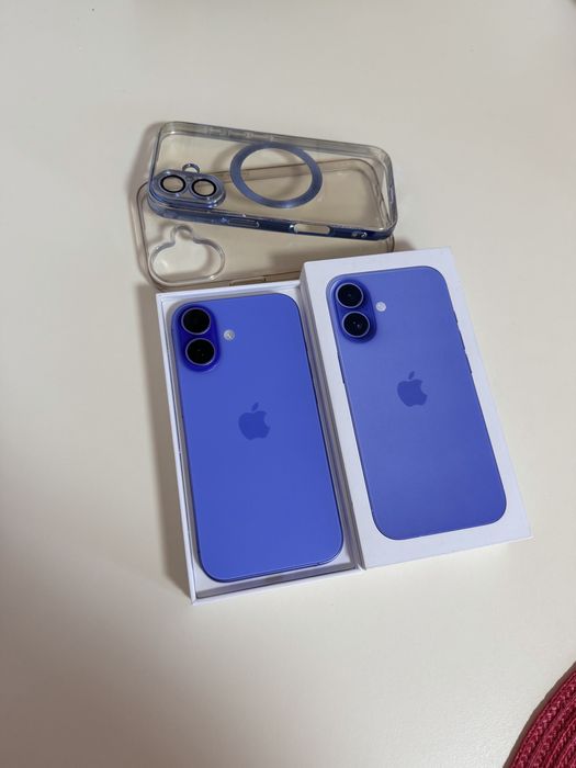 iPhone 16 Ca Nou Albastru UltraMarin Garantie  128GB,  Impecabil