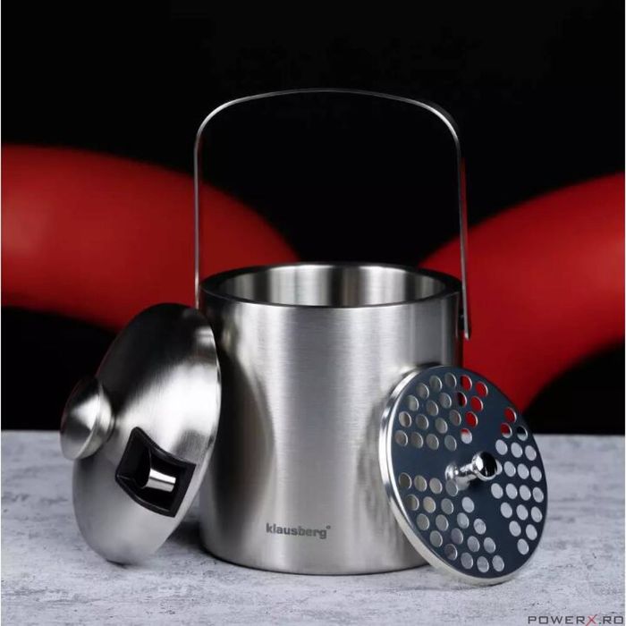 Set galeata pentru gheata, frapiera cu perete dublu, L16xL16X13,5,