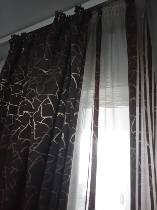 Set perdele + draperie cu rejansa  facuta in mod f profesionist