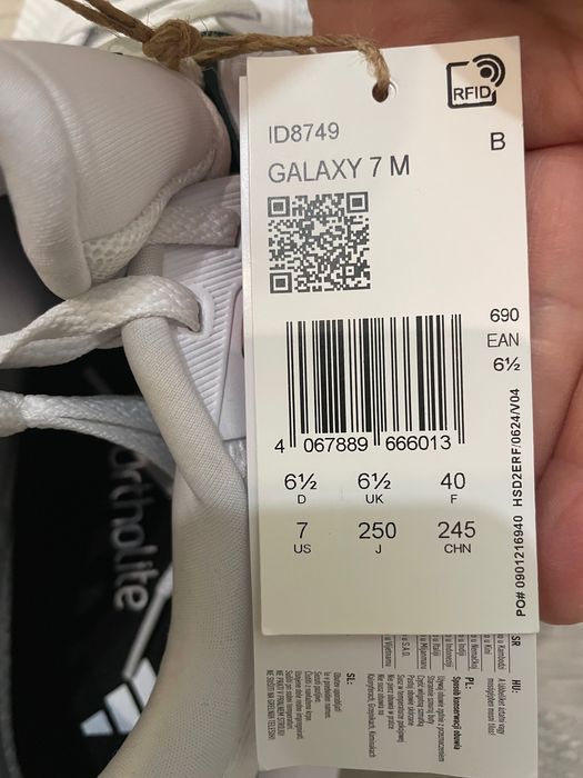 Adidas off white Galaxy 7 Running Trainers men