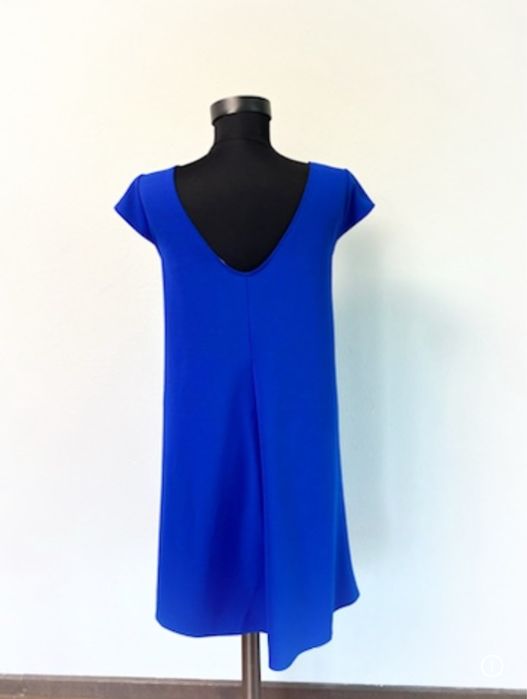 Rochie albastra cu flori