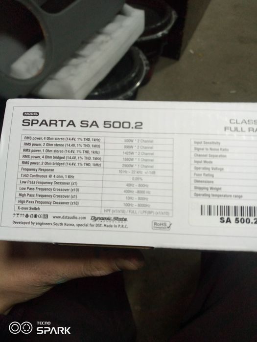 Dst Sparta 2.500 spartovni usilitell