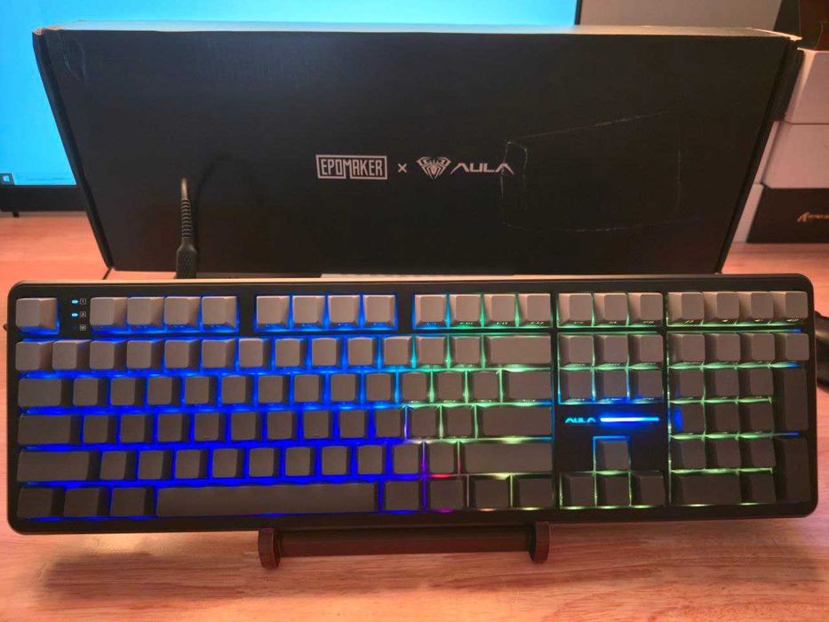 EPOMAKER AULA F108 - Tri-Mode RGB HotSwap 5L GreywoodV3 4000mAh