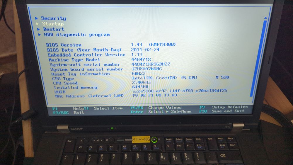 Lenovo ThinkPad t 510