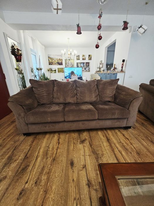 Canapea extensibila 3 locuri si 2 fotolii Mobexpert