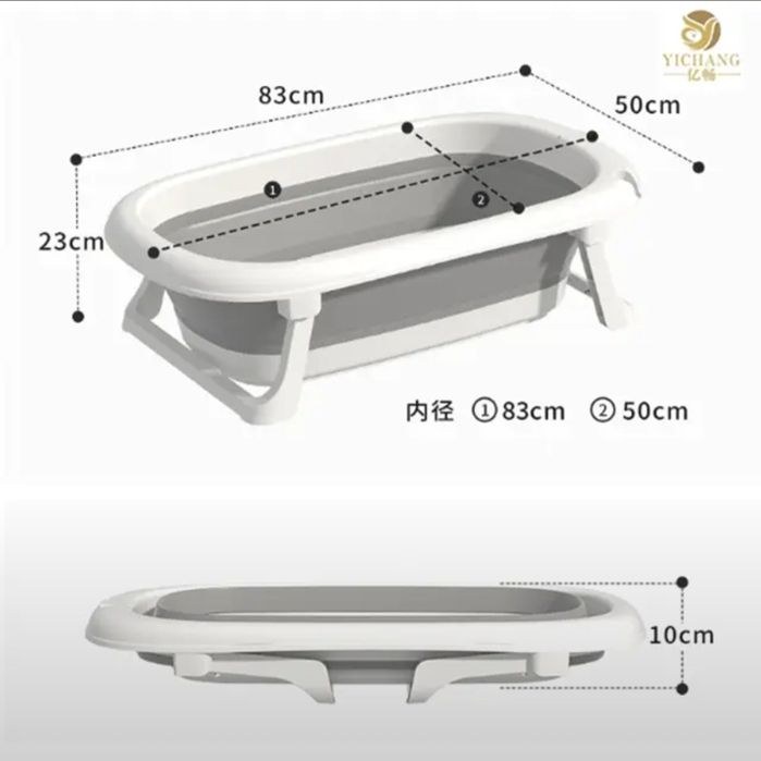 "СУПЕР АКЦИЯ" 10j Детская ванночка складная ZZ10