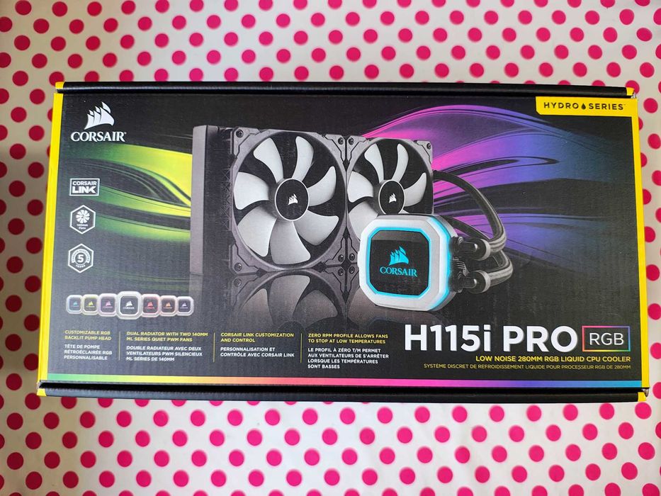Cooler CPU Corsair Hydro Series H115i PRO RGB Socket Intel.