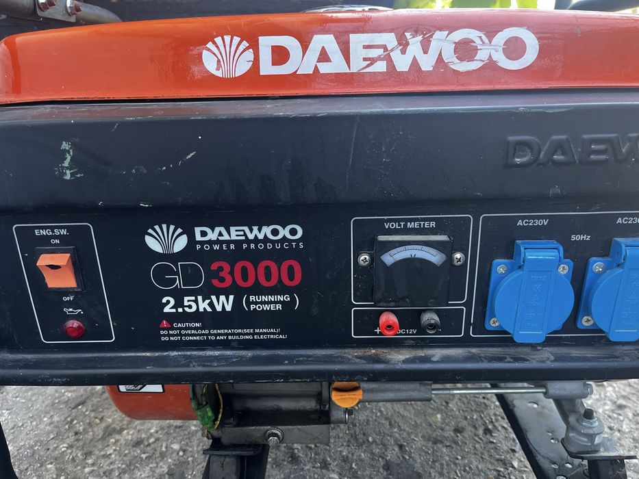Генератор за Ток Почти нов Daewoo2.5kw