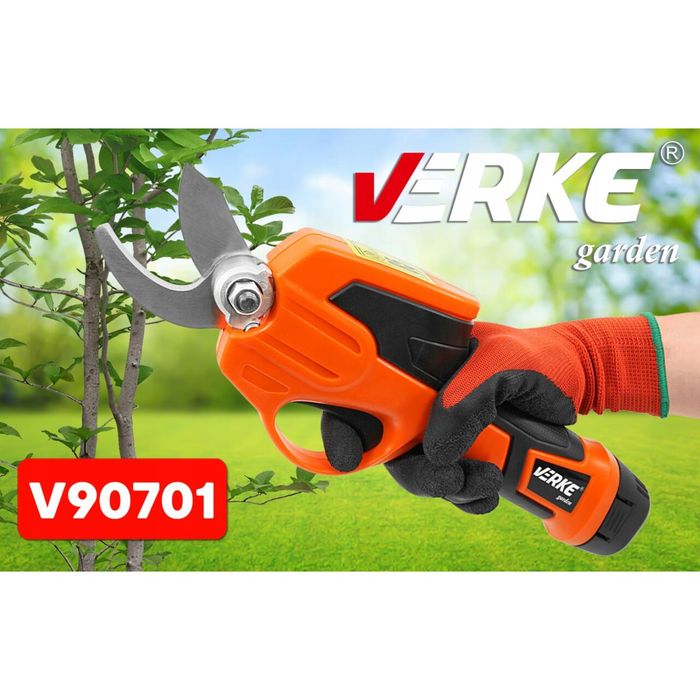 Foarfeca de gradina electrica cu acumulator pentru curatarea