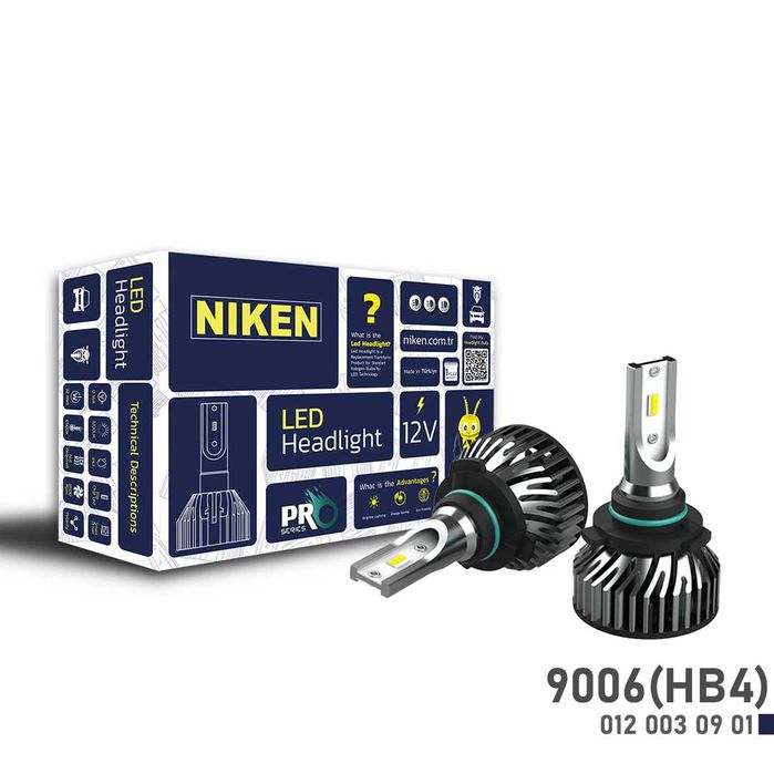 Комплект Диодни лед крушки Niken 9006 HB4 ПРО 2бр / CANBUS