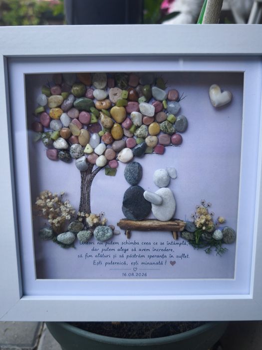 Tablouri handmade personalizat din pietre