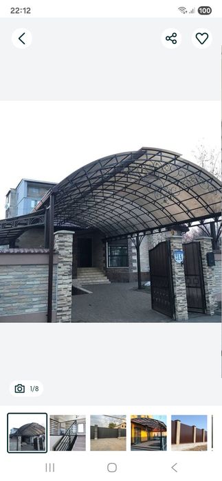 Навес ворота двери лестницы