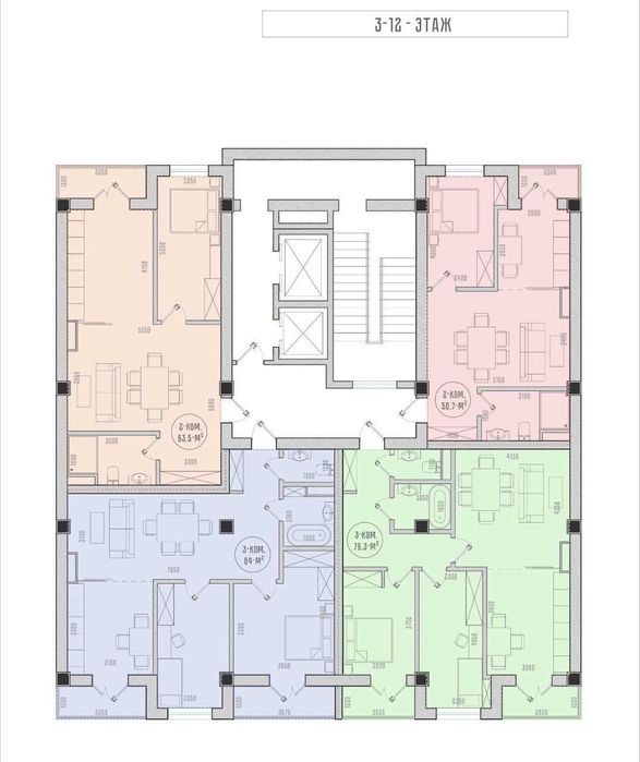 Квартира 3/4/14 ЖК «Бинкат» Шота Руставели, Кушбеги, Братские