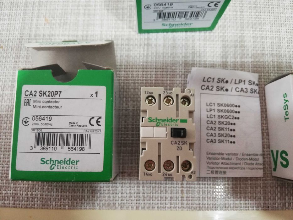 Releu comanda Schneider CA2SK20P7 230V ac 10A 2 NO