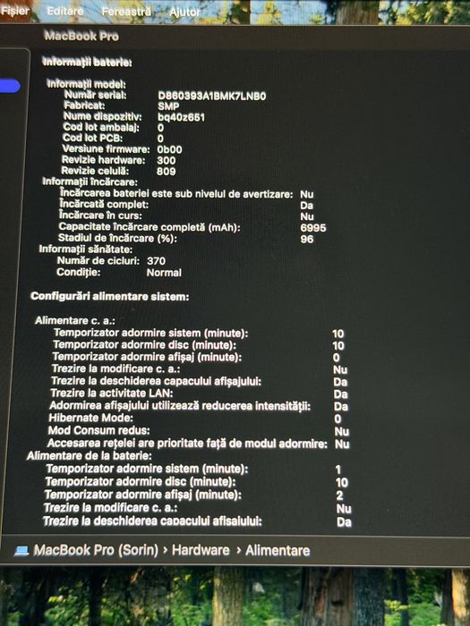 Macbook Pro 16” Touchbar Impecabil