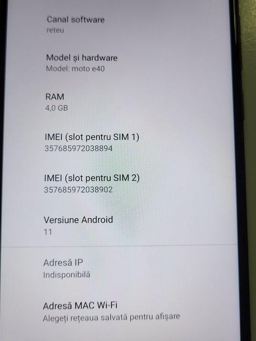 Motorola E40 In stare decenta nu e impecabil sau nou