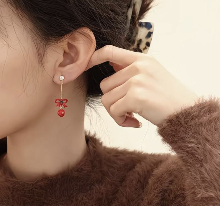 Новогодние серьги