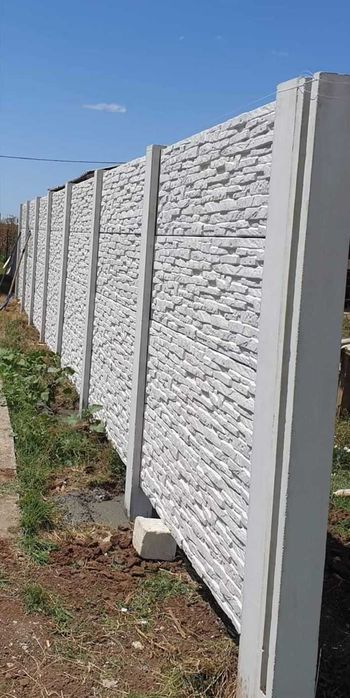 Gard din beton prefabricat. Transport, Montaj, pentru gradina