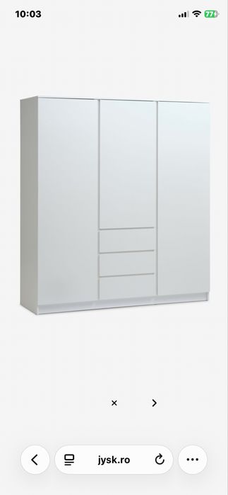 Dulap alb 180x200x58