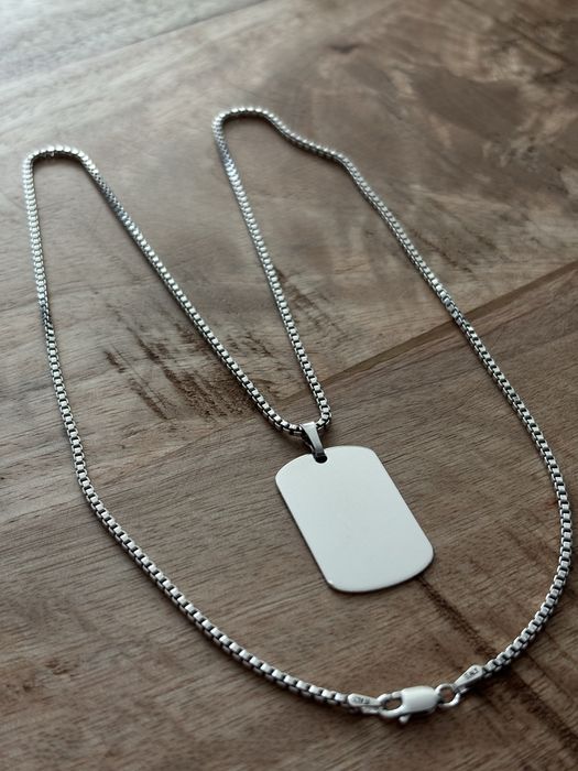 Lant argint cu placuta army