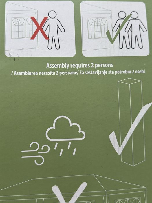 Cort 3x6m evenimente cu pereți laterali SIGILAT !