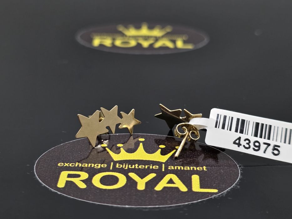 Bijuteria Royal: Cercei aur 14k/1.0gr