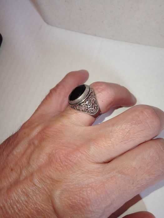 Кольцо серебро мельхиор.