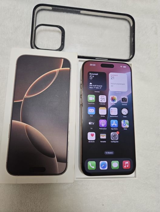 iPhone 16 PRO MAX, 94% bateria, 256 GB, FULL BOX