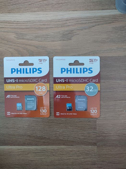 Carduri Micro SD Philips 128/32 gb