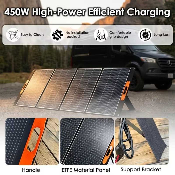 450w - Panou solar portabil/foldabil de mare putere - 450w