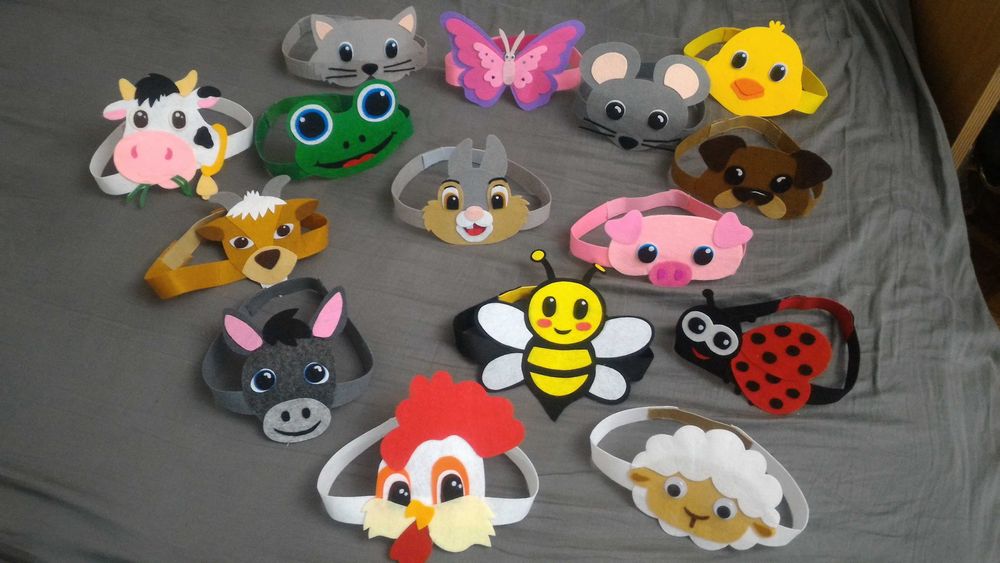 Ръчно изработени коронки от филц