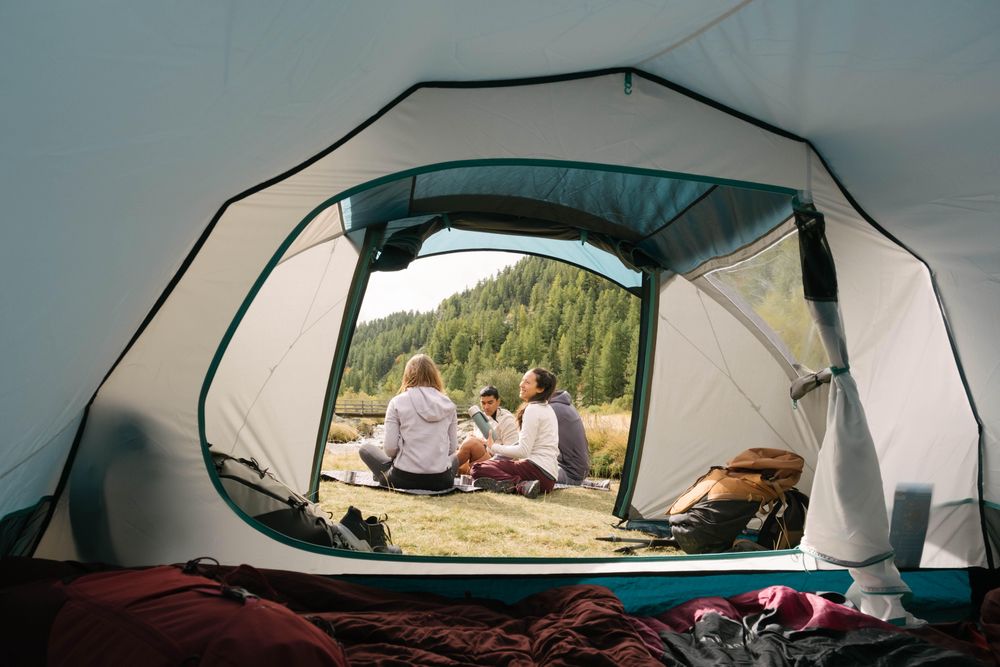 Cort de camping 4 locuri, Mh100 Xxl - No - produs resigilat Decathlon