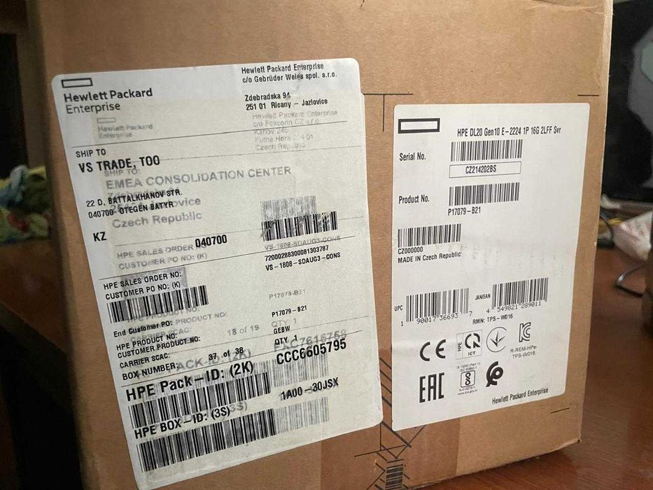 Сервер HP  Enterprise DL20 Gen10