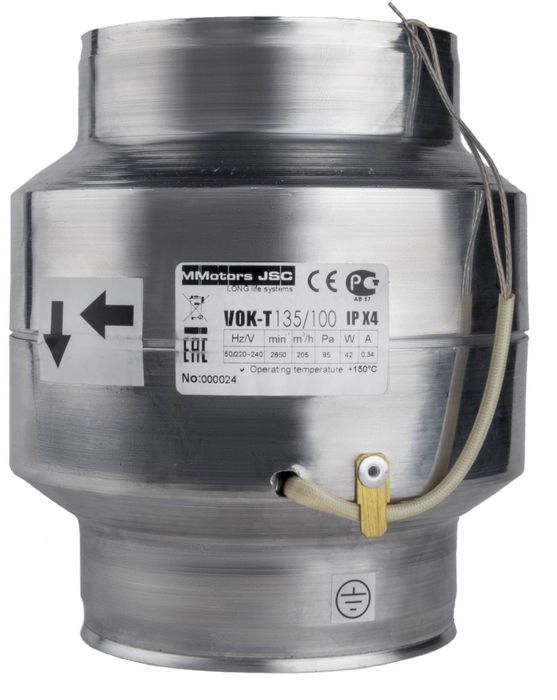 Канален вентилатор Базов, Високотемпературен, Високот.+Термодатчик -5%