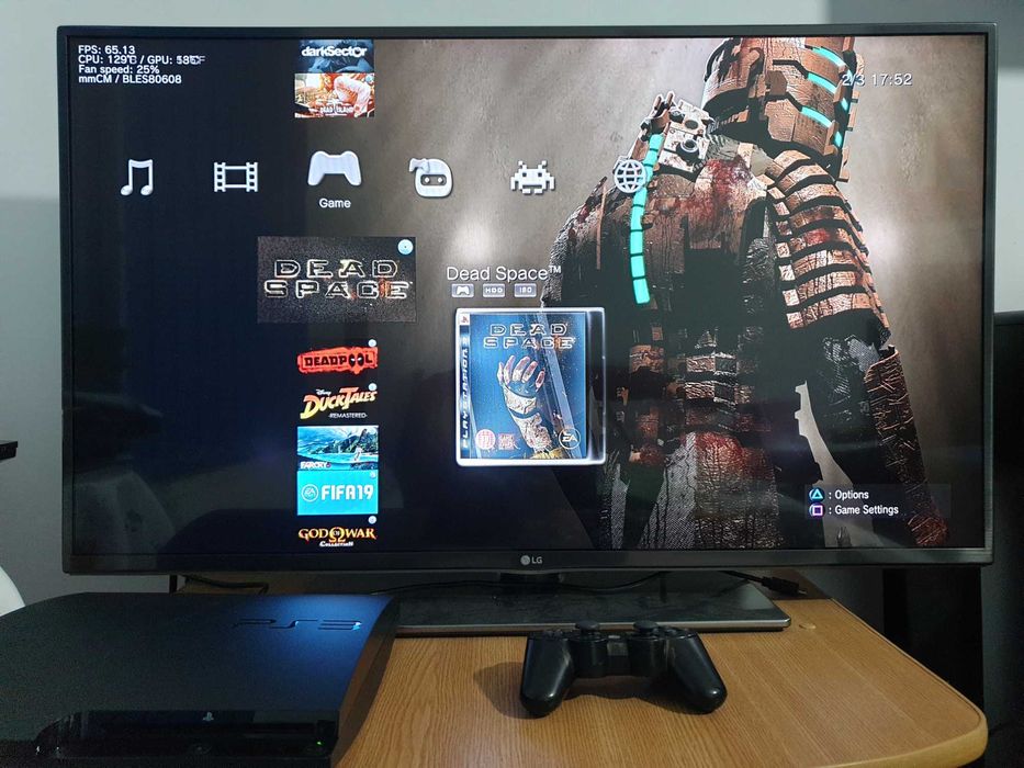 PS3 modat HEN 320 GB + 40 jocuri (GTA V, Red Dead, God of War, NFS)