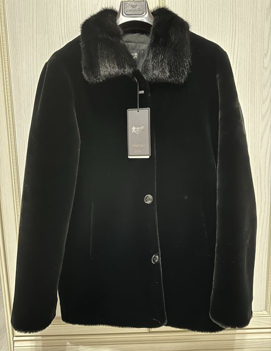 Мутовая шуба мужская