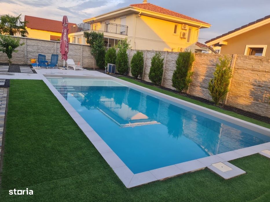 Casa premium cu piscina, panouri solare si teren de 520 mp – Giarmata