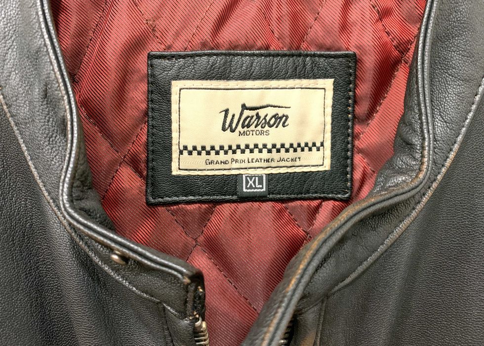 Jacheta Warson Motors Classic Driver Jo Siffert din piele de capra