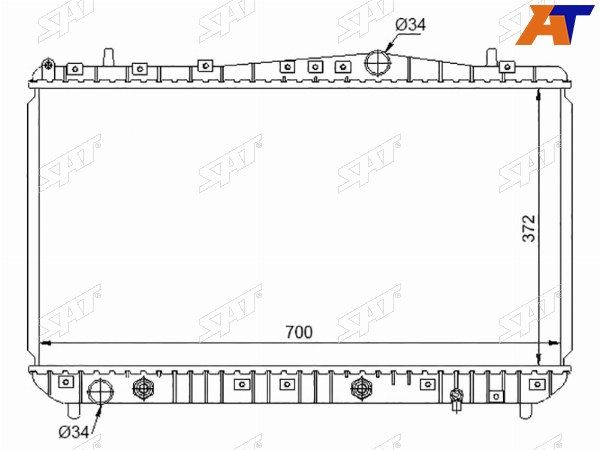 Радиатор  Suzuki Forenza