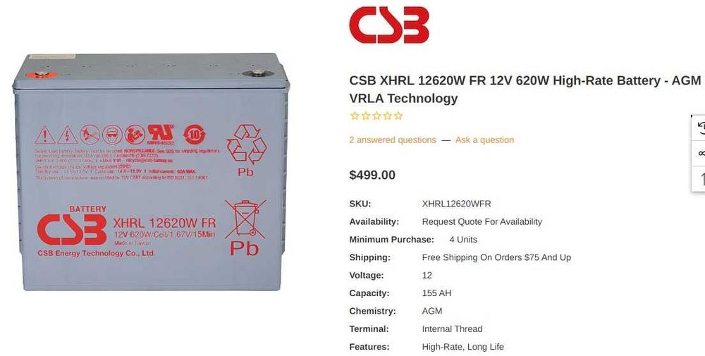 Acumulator Pb-GEL 5-260Ah pt UPS, alarme, camere, barci, fotovoltaice.