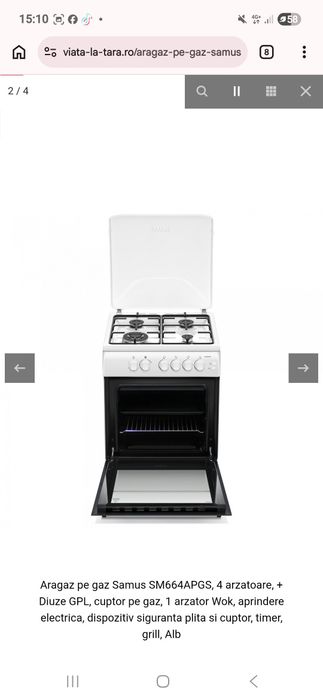 Vând aragaz și mașina de spălat cumpărate  de aproape o lună