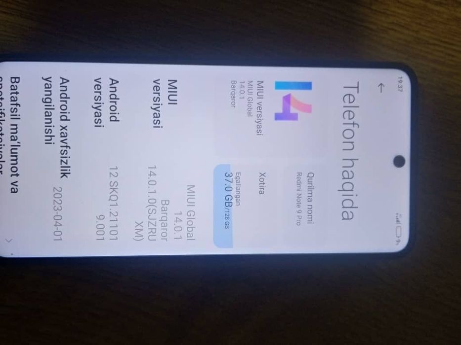 Ridmi Note 9 pro