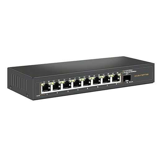 Ethernet комутатор с 8 x 2.5G Base-T порта и 1 x 10G SFP Uplink порт