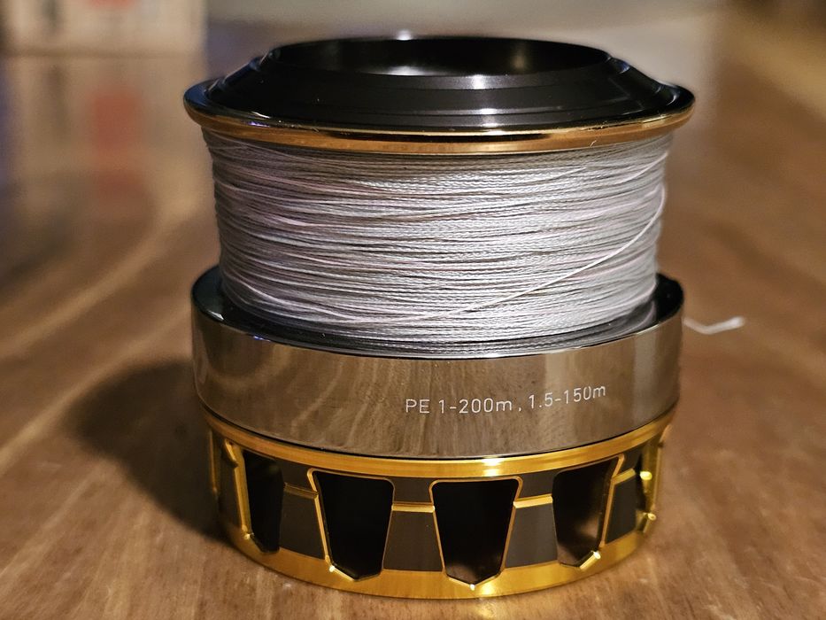 Шпула за макара Daiwa RCS 2510PE, произведена от SLP WORKS, цвят Gold