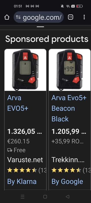 senzor detector avalansa evo 5+, nou, recco ski